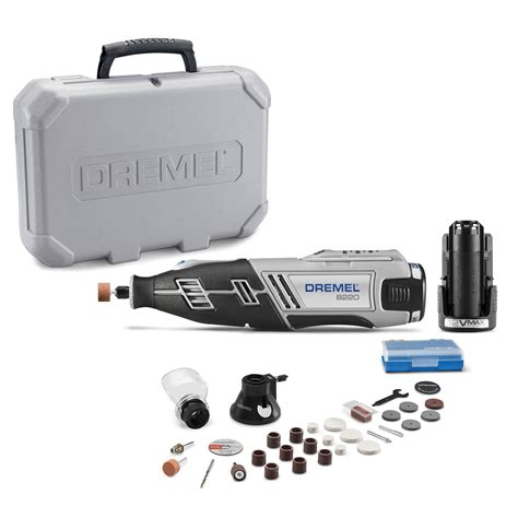 Dremel 8220-2/28 12-Volt Max Cordless Rotary Tool with 28 Accessories ...