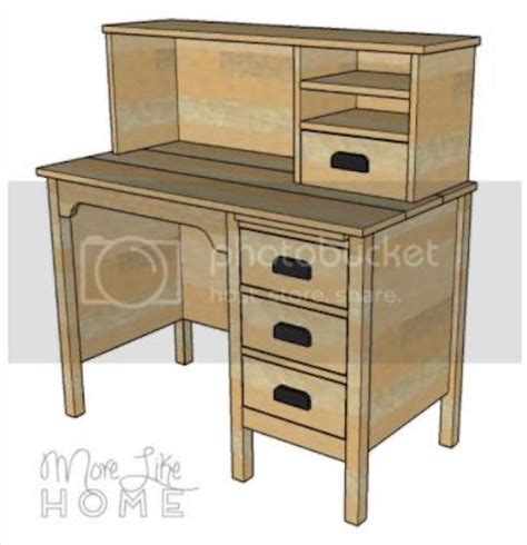 Desk with Hutch – Free Woodworking Plan.com