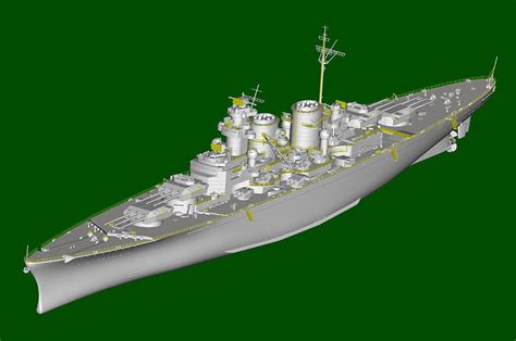 1/350 H Class Battleship Plastic Model Kit German Never-Was Battleship ...