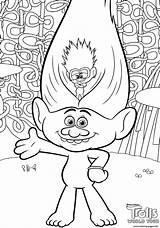 Trolls 2 Coloring page Printable sketch template