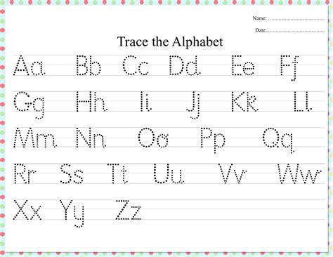 Dot Alphabet Printables On Each Page, There Is An Upper And A Lower Case Letter.