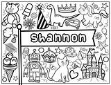 Personalized Coloring Pages Coloring sketch template