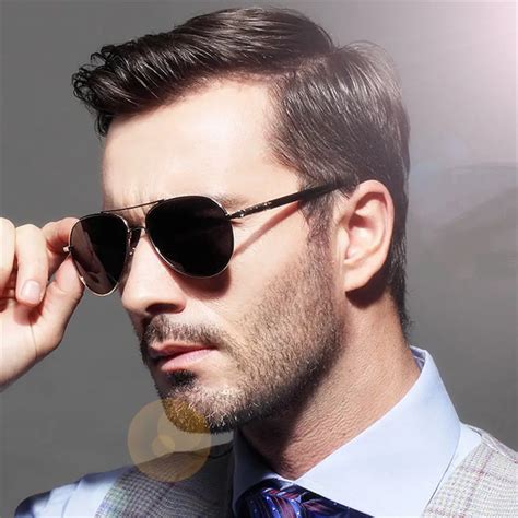 YOOSKE Brand Metal Sunglasses Men Polarized Driving black male Sun ...