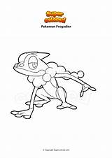 Pokemon Froakie Coloring Pages sketch template