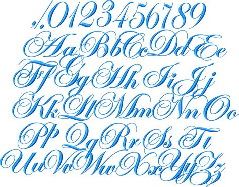 Wedding Script Font - Machine Embroidery Font - 3.5 inch size | Bling ...