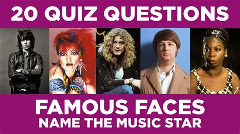 Music Picture Quiz | Music Trivia | Music Quiz | Famous Faces - YouTube