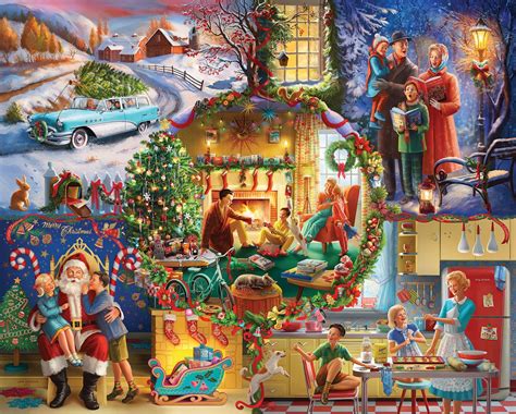 "Christmas Traditions" ~ a 1000 piece jigsaw puzzle by White Mountain ...