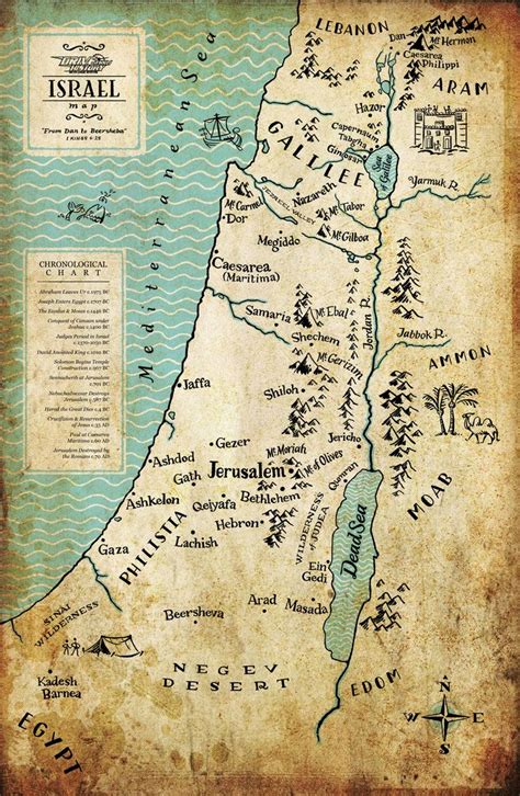 Pin by Rachel Frohnmann Komlosh on Posters | Ancient israel map ...