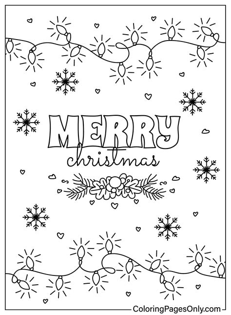 Free Printable Christmas Lights Coloring Pages Free P - vrogue.co