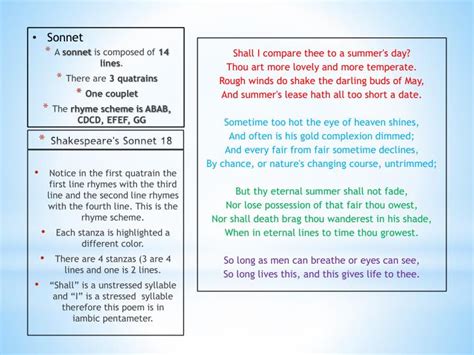 Sonnet structure - endpsado