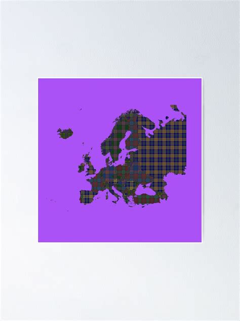 "euope continent map , countries with cool pattern colourfull" Poster by rashadat | Redbubble