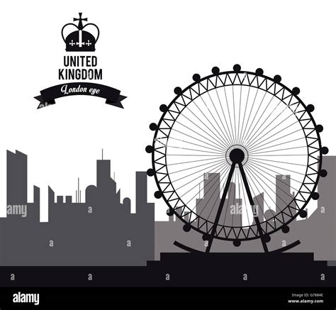 London Eye Illustration High Resolution Stock Photography and Images ...