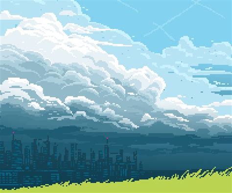 Image result for pixel sky | Pixel art landscape, Cool pixel art, Pixel art games