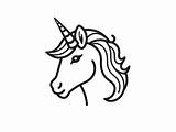 Happy Unicorn Emoji Coloring Page  sketch template
