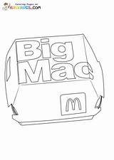 McDonalds Coloring Pages sketch template