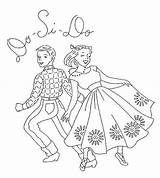 Square Dance Coloring Pages sketch template