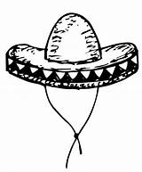 Maracas And Sombrero 1 Coloring Page  Free Printable Pages sketch template