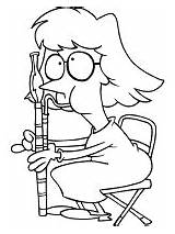 Woodwind Musical Instruments Coloring Pages sketch template