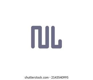 Nl Logo Design Vector Template Stock Vector (Royalty Free) 2143540995 ...