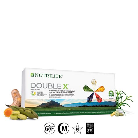 Nutrilite™ Double X™ Vitamin/Mineral/Phytonutrient Supplement - 31-Day Supply with 3-Compartment ...