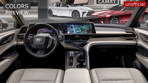 2024 Toyota Camry IX Digitally Presents Colorful and Tech-Savvy Interior - autoevolution