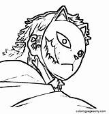 Sabito From The Manga Demon Slayer Coloring Page Printable sketch template