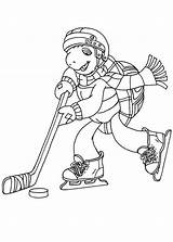 Free Printable Hockey Coloring Pages For Kids sketch template