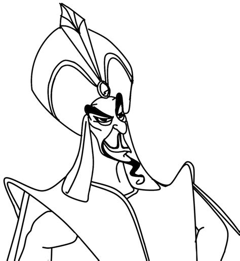 Aladdin Coloring Pages Jafar - Coloring Pages