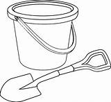 Shovel Coloring Page sketch template