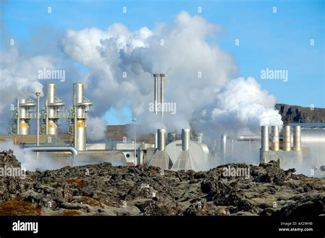 Svartsengi Geothermal Power Station Iceland Stock Photo - Alamy