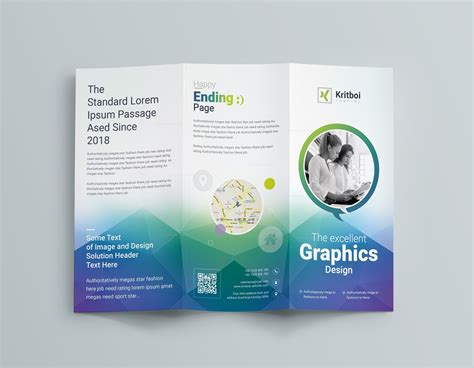 Professional Corporate Tri-Fold Brochure Template 001205 - Template Catalog