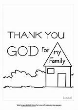 Thank You God For Everything Coloring sketch template