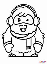 Yeti Coloring Pages Printable For Free Download sketch template