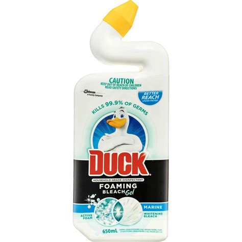 Duck Foaming Toilet Bleach Gel Marine 650ml | Woolworths