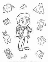 Clothes Coloring Page  Boy Planerium sketch template