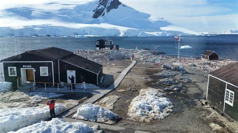 View of the Chilean military base at Water Boat (Water Boat comes from 3 men who spend the ...