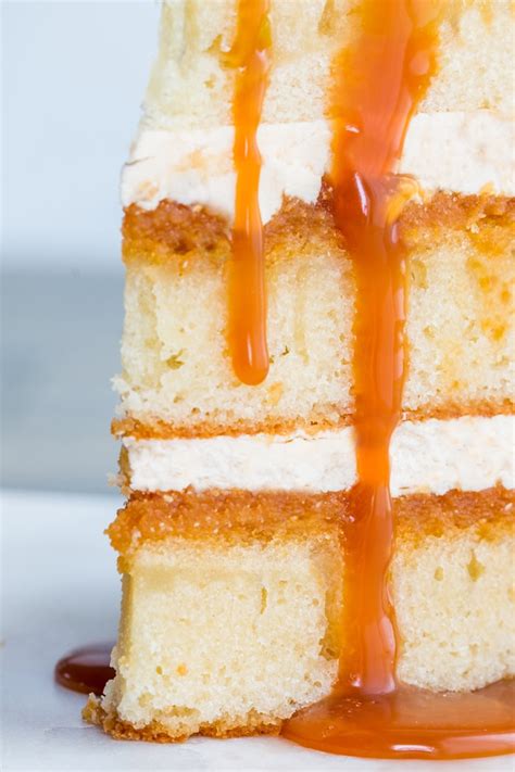 Salted caramel cake with a vanilla sponge base | Kitchen Trials