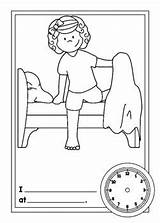 Coloring Book  Daily Routines By English Unite Resources TPT sketch template