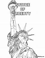 Statue Of Liberty Coloring Page Printable sketch template