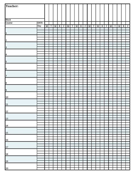 the printable timesheet is shown in this image