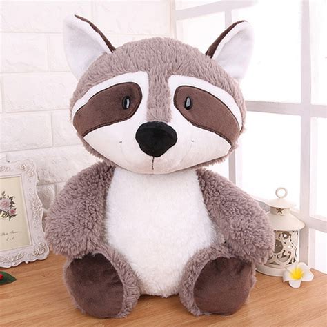 Raccoon Plush Toy Lovely Raccoon Soft Stuffed Animals Doll Pillow Toy ...