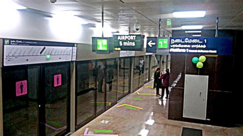 Underground Metro Stations in Chennai connect Rail, Road and Air Travel