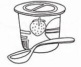 YOGURT COLORING PAGES sketch template