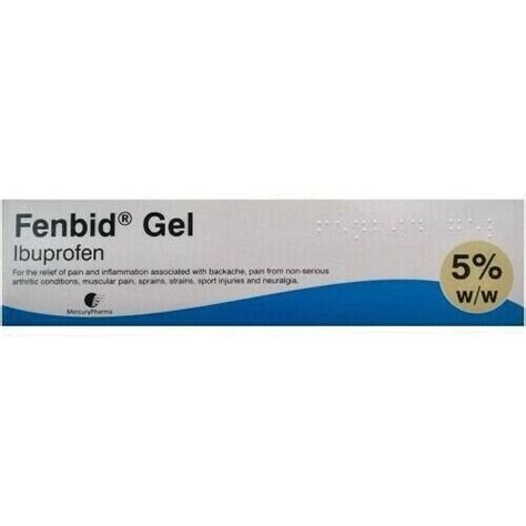 Fenbid Gel 5% 100g - Muscle Pain Relief, Backache, Arthritis * Max 3 Per Order* 5021691260097 | eBay