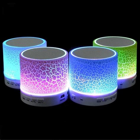 Bluetooth speaker with led light