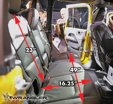 JL Wrangler Unlimited Dimensions Measurements (Cargo, Trunk, Rear Seats) | 2018+ Jeep Wrangler ...
