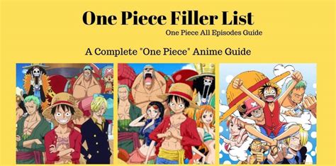 One Piece Filler Episodes Full List Of Every Episode You Can Skip | Hot Sex Picture