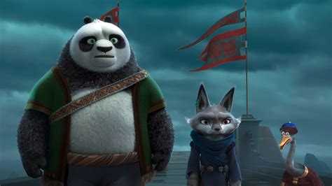 Kung Fu Panda 4 HD Wallpaper - Po and Zhen Adventure