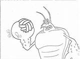 Larry The Lobster Coloring Pages sketch template