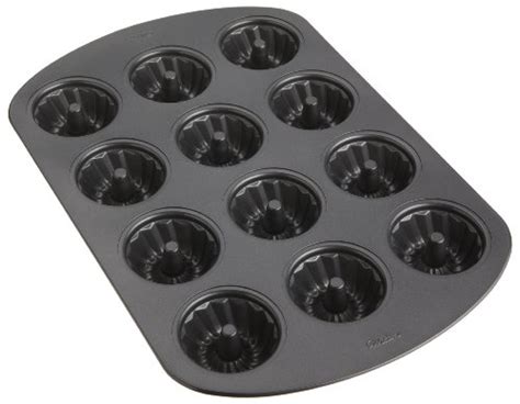 Wilton Mini 12 Cavity Fluted Mini Bundt Cake Pan New | eBay